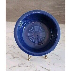 Vintage Fiesta Original Cobalt Blue 5.5" Fruit Bowl Homer Laughlin Retro Dishes
